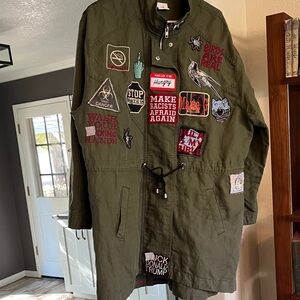 CAbi Utility Jacket with Bold Patches